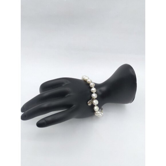 Nadri Water Pearl 925 "Mom" Charm Bracelet Birthday Mother's Day Gift Idea - Picture 1 of 12
